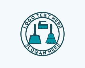 Broom - Sanitation Cleaning Housekeeping logo design