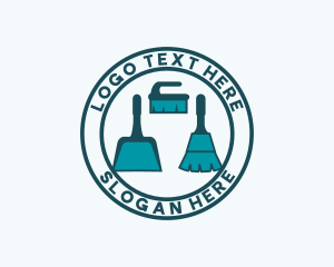 House Cleaning - Sanitation Cleaning Housekeeping logo design