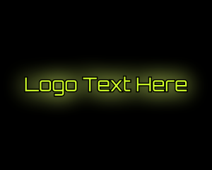 Hacker - Tech Neon Online logo design