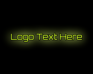 Glow - Tech Neon Online logo design