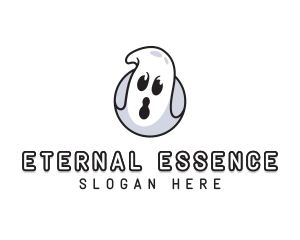 Spooky Ghost Halloween logo design