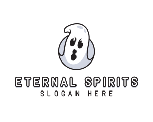 Spooky Ghost Halloween logo design