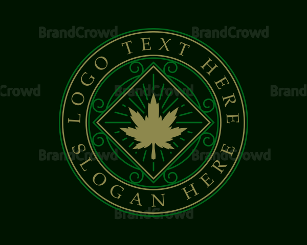 Cannabis Weed Hemp Logo