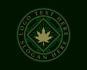 Stoned - Cannabis Weed Hemp logo design