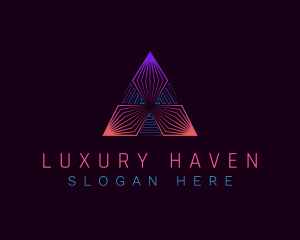 Luxury Pyramid Business logo design