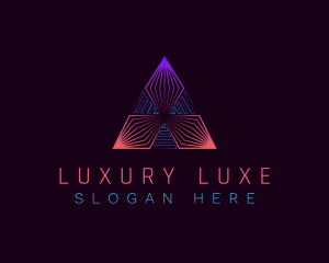 Luxury Pyramid Business logo design