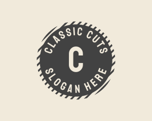 Classic Retro Circle  logo design