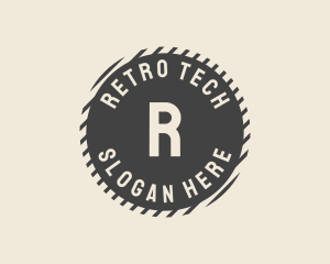 Classic Retro Circle  logo design