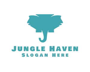 Wild Elephant Jungle logo design