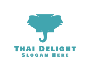 Thailand - Wild Elephant Jungle logo design