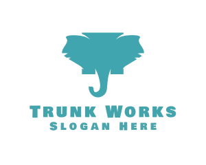 Trunk - Wild Elephant Jungle logo design