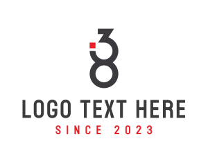 Corporate - Modern Minimalist Number 38 logo design