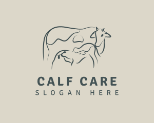 Calf - Abstract Mother Cow logo design