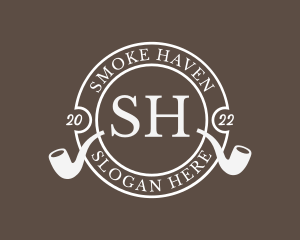 Masculine Pipe Smoking logo design