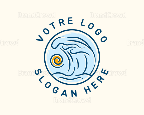 Sea Wave Sun Logo