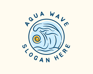 Tidal - Sea Wave Sun logo design