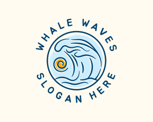 Sea Wave Sun logo design