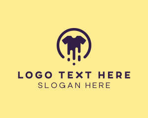Tee - Shirt Paint Drip Screenprint logo design