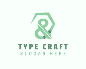 Type - Green Ampersand Type logo design