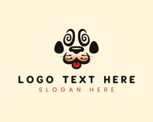 Dog Pet Paw logo design