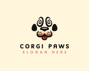 Dog Pet Paw logo design