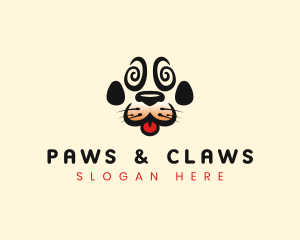 Dog Pet Paw logo design