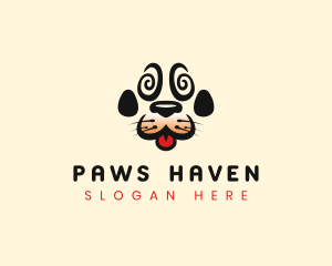 Dog Pet Paw logo design