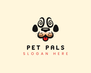 Dog Pet Paw logo design