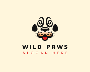 Dog Pet Paw logo design