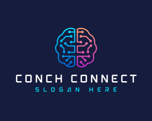 Brain Circuit Tech logo design