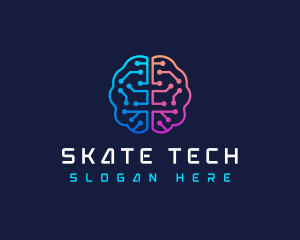 Brain Circuit Tech logo design