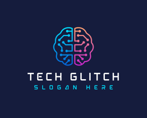 Brain Circuit Tech logo design