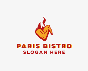 Spicy Hot Chicken Wings logo design