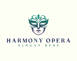 Opera - Decorative Opera Mask logo design