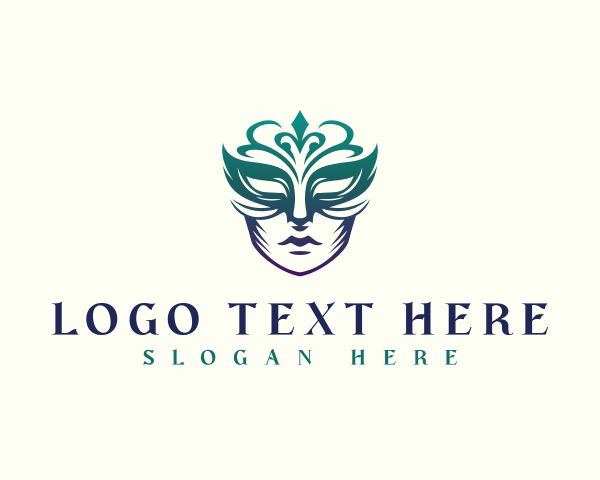 Drama - Decorative Opera Mask logo design