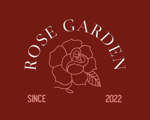 Rose - Nature Rose Flower logo design