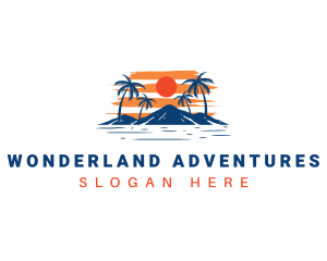 Beach Island Resort logo design