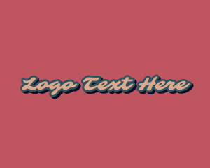 Sweets - Cursive Retro Business logo design