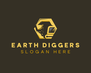 Digging - Excavator Digging Equipment logo design