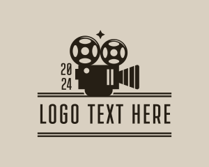 Filming - Cinema Film Reel logo design