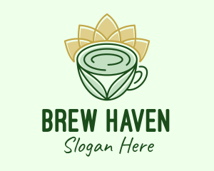 Coffee House - Flower Organic Drink logo design
