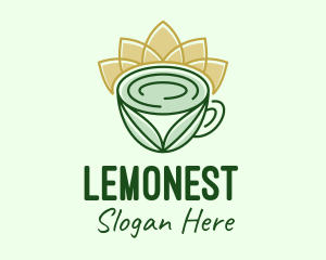 Latte - Flower Organic Drink logo design