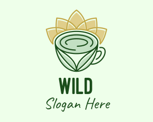 Cappuccino - Flower Organic Drink logo design