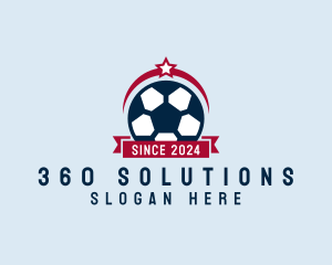 Soccer Ball Banner logo design