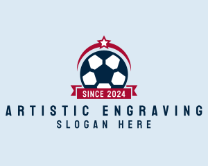 Soccer Ball Banner logo design