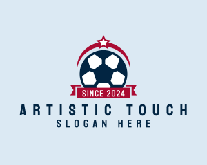 Soccer Ball Banner logo design