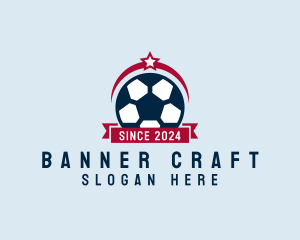 Banner - Soccer Ball Banner logo design