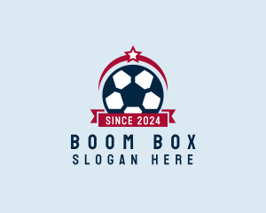 Soccer Ball Banner logo design