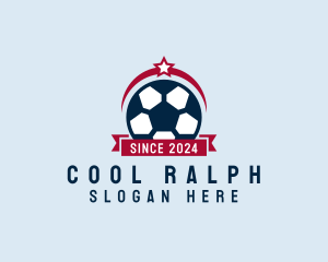 Soccer Ball Banner logo design