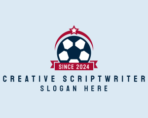 Soccer Ball Banner logo design